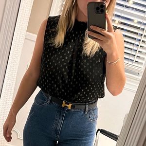 DREW | Black & Gold Top